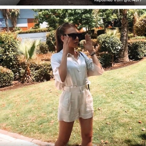 Zara Satin Effect Black Shorts and Top Set in Small - Picture 15 of 16